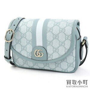 Gucci Ophidia GG Supreme Shoulder Bag Blue Web Stripe Crossbody Double